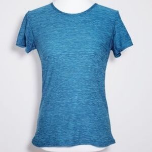 💟32 Degrees Cool teal/gray scoop neck tee SMALL